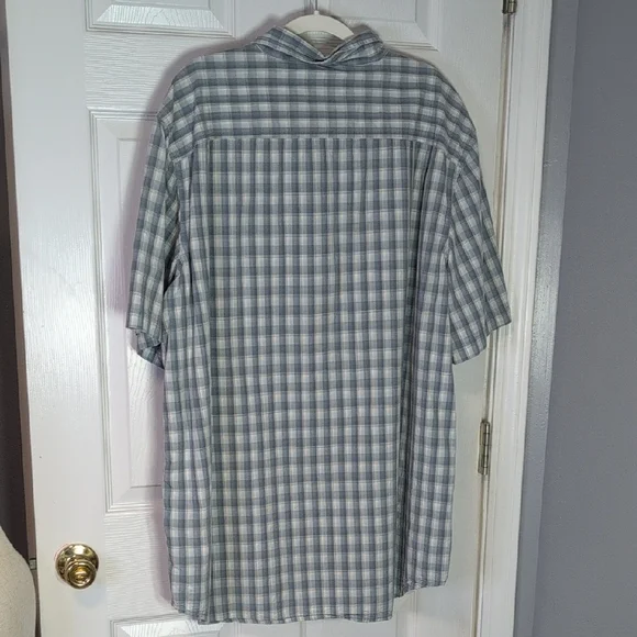 Carhartt Blue and White Casual Button Down Shirt Men's Size 3XL - Picture 6 of 11